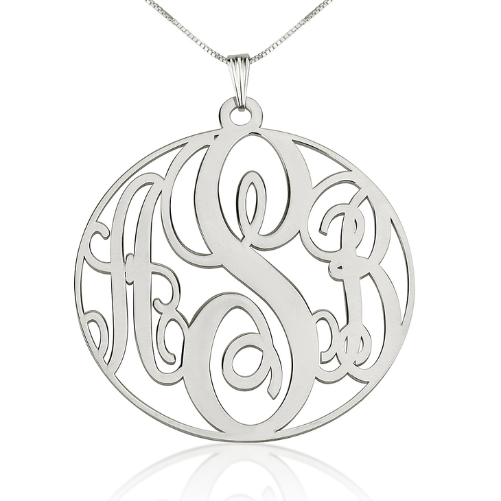 Circle Monogram Necklace