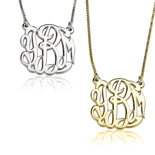 Celebrity Monogram Necklace