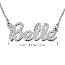 Cursive Name Necklace - Thumbnail Information