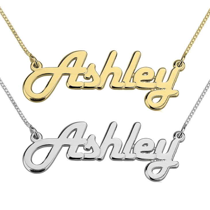 Retro Name Necklace