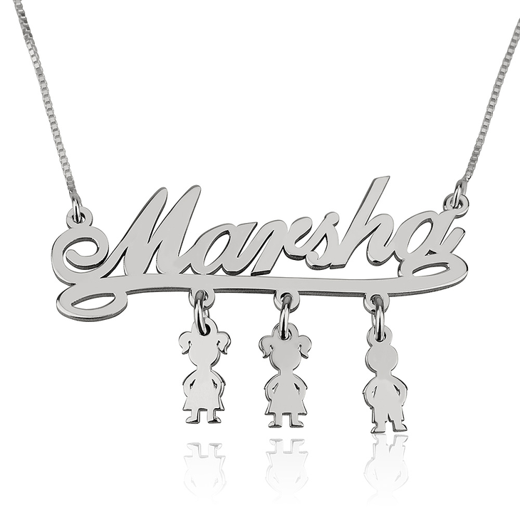 Mother Necklace with Kids