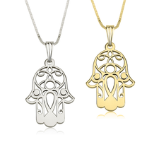 Hamsa Necklace - Hamsa Hand Necklace