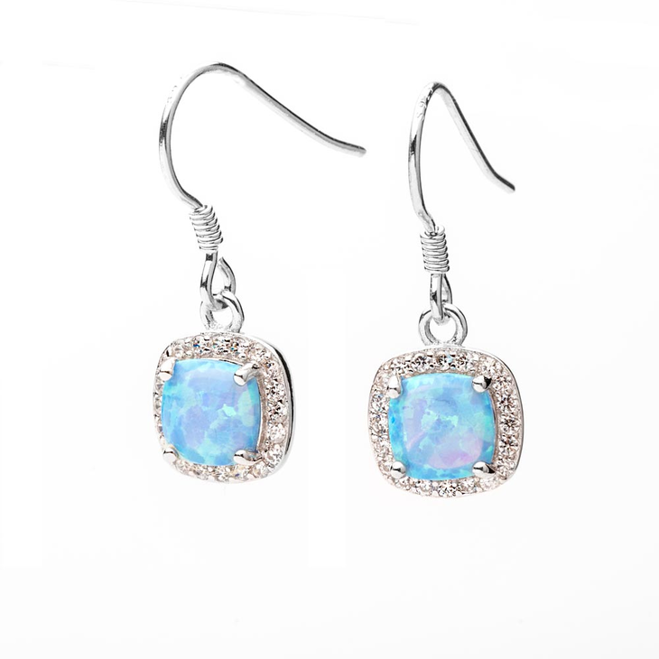 Turquoise Opal Earrings